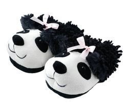 Aroma Home Fuzzy Friends Panda Plush Animal Slippers