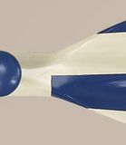 Authentic Models Blue & White Oar Coat Rack 