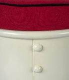 Authentic Models Red Nautical Stool & Storage