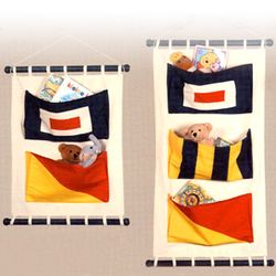 Authentic Models Two and Three Pocket Canvas Flag Wall Hangings