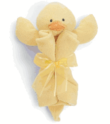 Baby Gund 12" Satineesnugs Duck Blankie - Retired