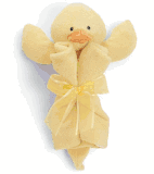 Baby Gund 12" Satineesnugs Duck Blankie - Retired