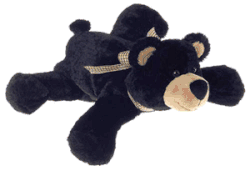 Bailey Black Bear Flip Flops Plush