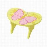 Butterfly Kids Wooden Stool