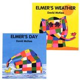 Children's Board Books by David McKee - Emer's Day and Elmer's Weather