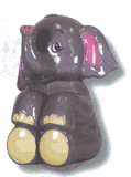 Elephant Sitting Up Money Bank by Waxcessories