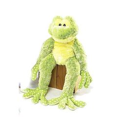 Fiesta Plush Long Legged Green, Blue or Purple Frog 19"
