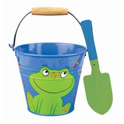 Frog Metal Bucket & Trowel