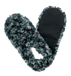 Fuzzy Footies Slate Adult Slippers