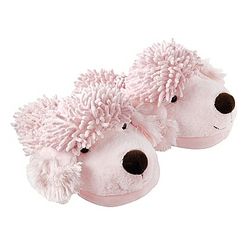 Fuzzy Friends Pink Poodle Slippers by Aroma Home