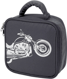 Gray Biker Lunch Bag by Four Peas