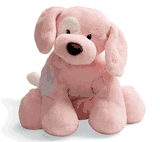 Gund Medium 10" Pink/Blue/Brown Spunky