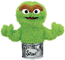 Gund Sesame Street Oscar the Grouch Hand Puppet
