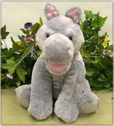Hippo 15" Sitting Plush Animal