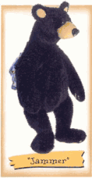 Jammer Black Bear Pajama Holder Plush by Big Sky