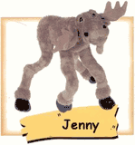 Jenny Small Posable Plush Moose by Big Sky