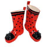 Kidorable Ladybug Kids Rain Boots
