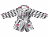 Kidorable Madonna's The English Roses Houndstooth Kids Raincoat