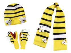 Kidorable The Bee Kids Knit Hat and Scarf Set or Gloves