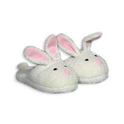 Kids Fuzzy Bunny Slippers by Runaway Rabbit