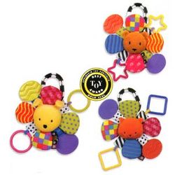 Kids Preferred AB Mirror Teether Rattle - Bear, Puppy, Cat