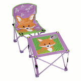 Kit the Fox Kids Camping Chair & Table Set