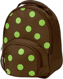 Lime Polka Dot Toddler Backpack by Four Peas