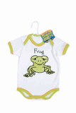 Mud Pie Baby Animal Crackers Frog Onesie 0-6 M