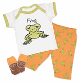 Mud Pie Baby Animal Crackers Frog Playset with Socks