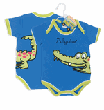 Mud Pie Baby Animal Crackers Gator Onsie