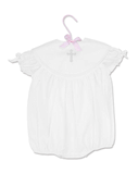Mud Pie Baby Classic Keepsakes Cross Baby Girl Cotton Bubble