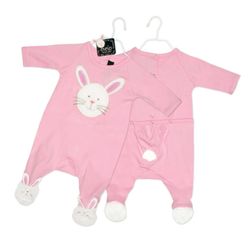 Mud Pie Baby EiEiO Bunny Footed Sleeper