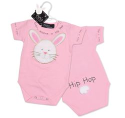 Mud Pie Baby EiEiO Bunny Onesie