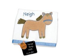 Mud Pie Baby EiEiO Horse Burp Cloth