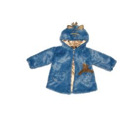 Mud Pie Baby EiEiO Horse Hooded Fur Jacket With Rattle