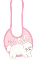 Mud Pie Baby EiEiO Pink Bunny Bib