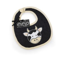 Mud Pie Baby EiEiO Reversible Cow Bib