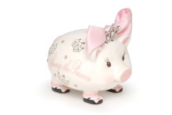 Mud Pie Baby If the Tiara Fits Jewel Crown Medium Bank