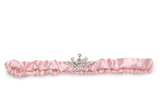 Mud Pie Baby If the Tiara Fits Pink Satin Crown Headband