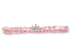 Mud Pie Baby If the Tiara Fits Pink Satin Crown Headband