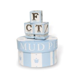 Mud Pie Baby Little Prince Blocks Treasure Box