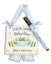 Mud Pie Baby Little Prince Boy Personalization Plaque w/Pen
