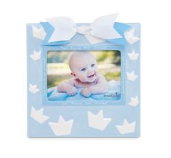 Mud Pie Baby Little Prince Ceramic Crown Frame