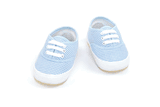 Mud Pie Baby Little Prince Gingham Tennis Shoes, Size 0-6M