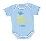 Mud Pie Baby Little Prince I Rule Onesie