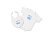 Mud Pie Baby Little Prince Onesie and Bib in Mesh Bag  
