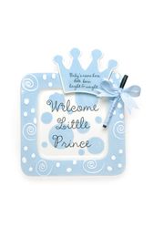 Mud Pie Baby Little Prince Personalization Plaque w/Pen