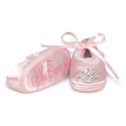 Mud Pie Baby Little Princess Pink Ballet Slipper Booties