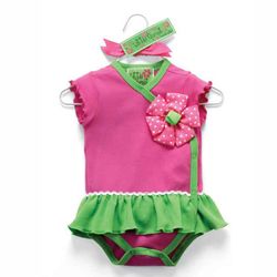 Mud Pie Baby Little Sprout Onesie with Ruffle Skirt
