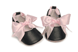Mud Pie Baby Perfectly Princess Black Ballet Slippers